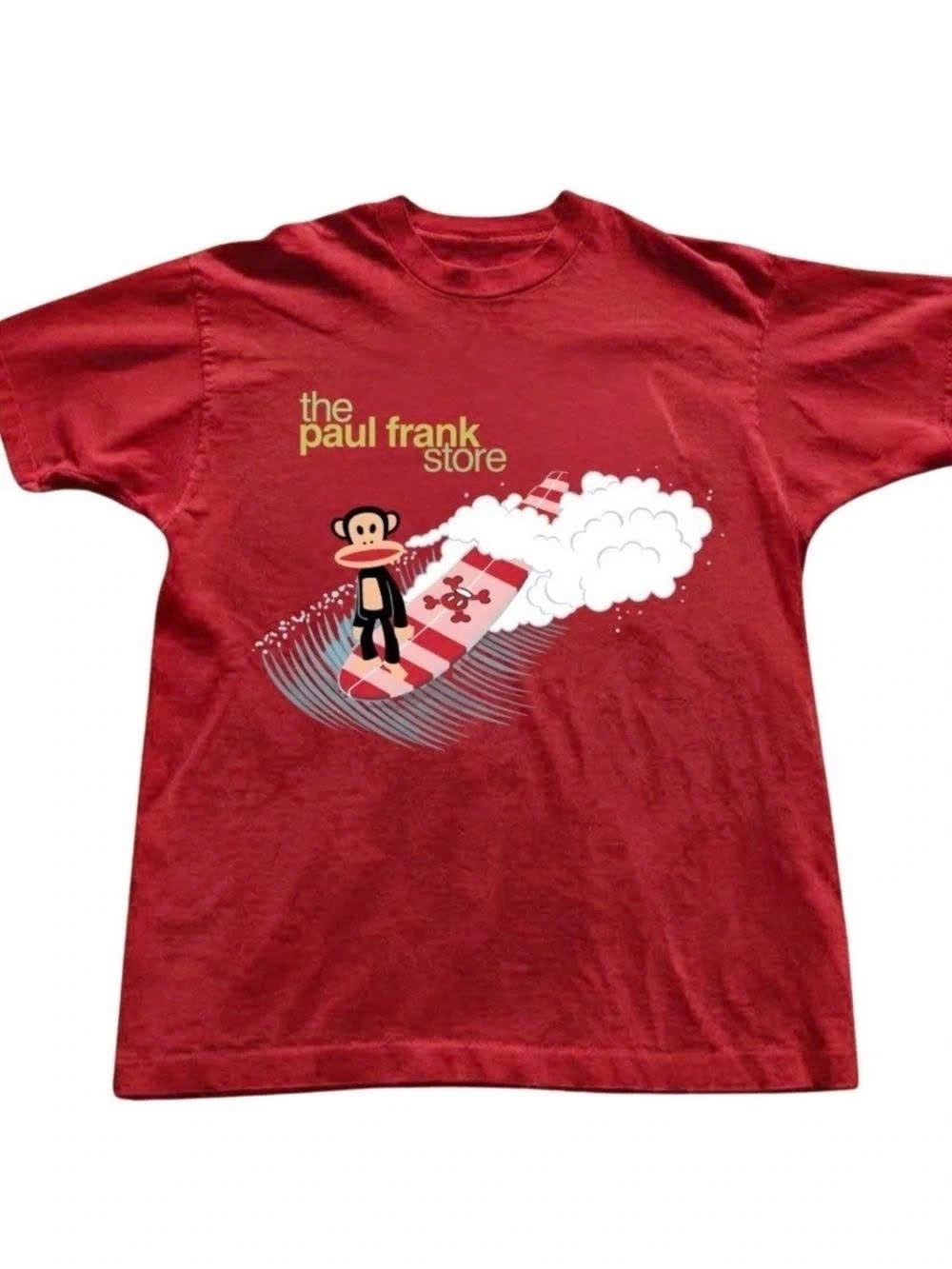 Red Paul Frank Surf Monkey Graphic Tee